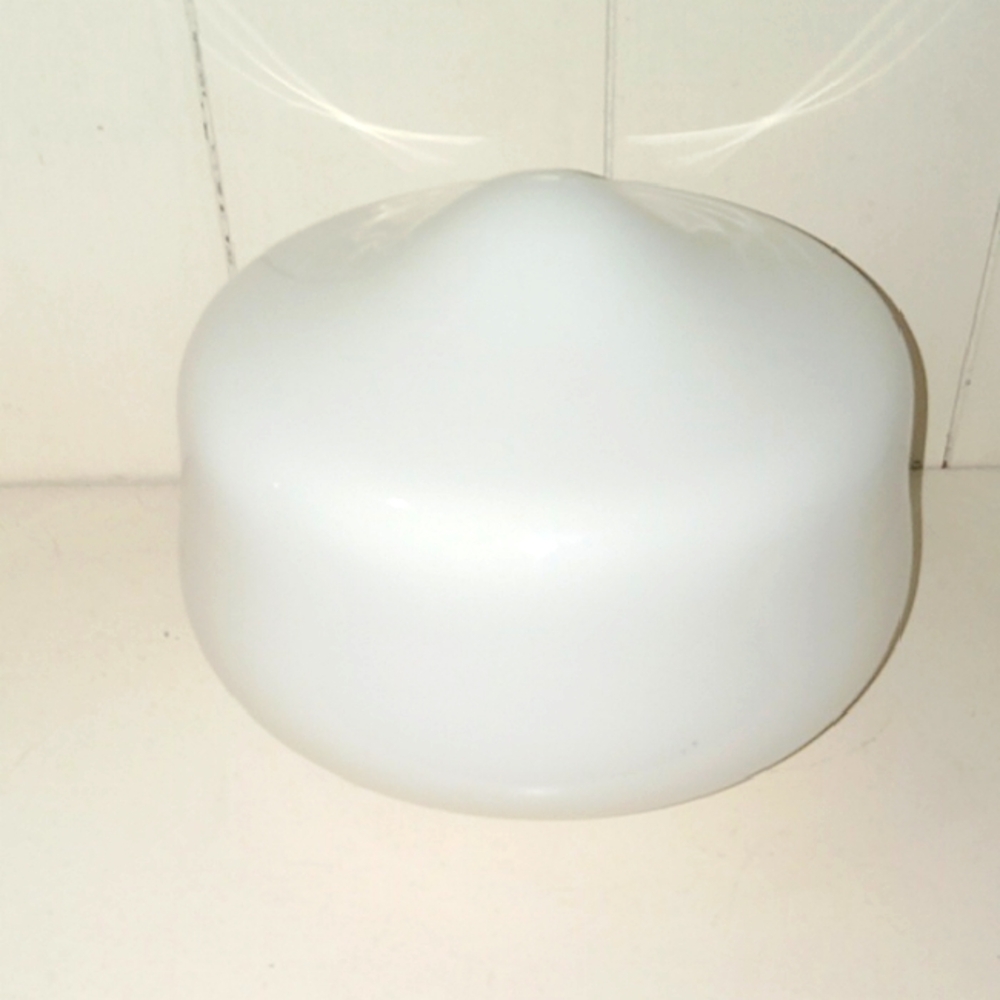 White Glass school house Ceiling Light Shade from the 90's